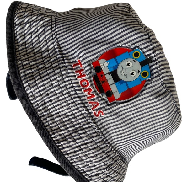 Thomas the Tank Engine Train Striped Bucket Lightweight Hat Size 12-24 months - Picture 2 of 5